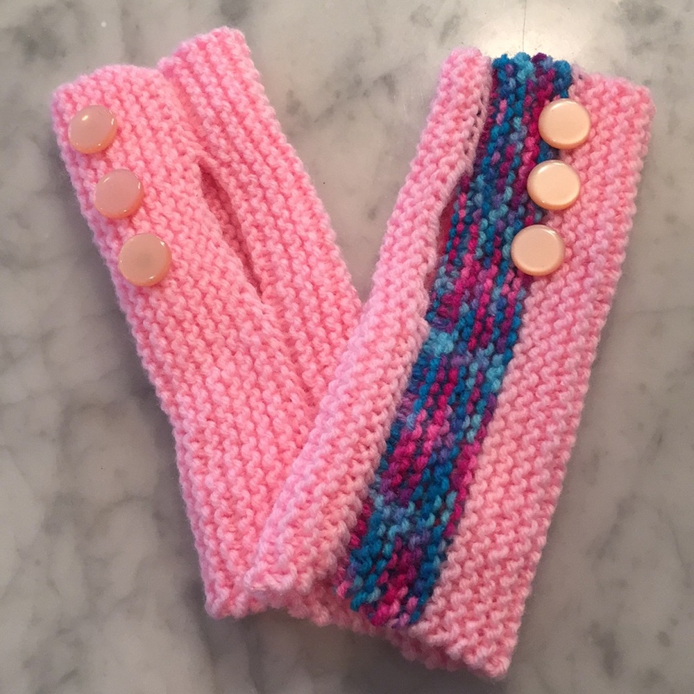 Hand knit texting gloves/hand covers